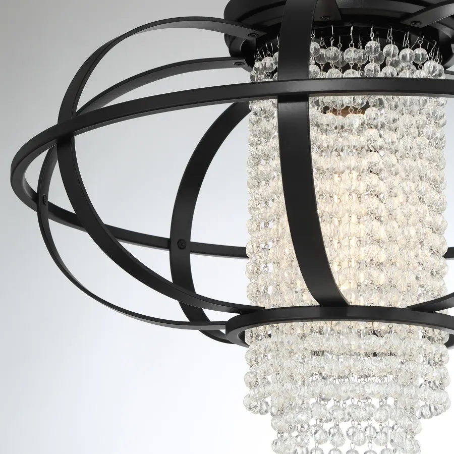 Idlewild 1-Light Ceiling Light in Matte Black - Image 6