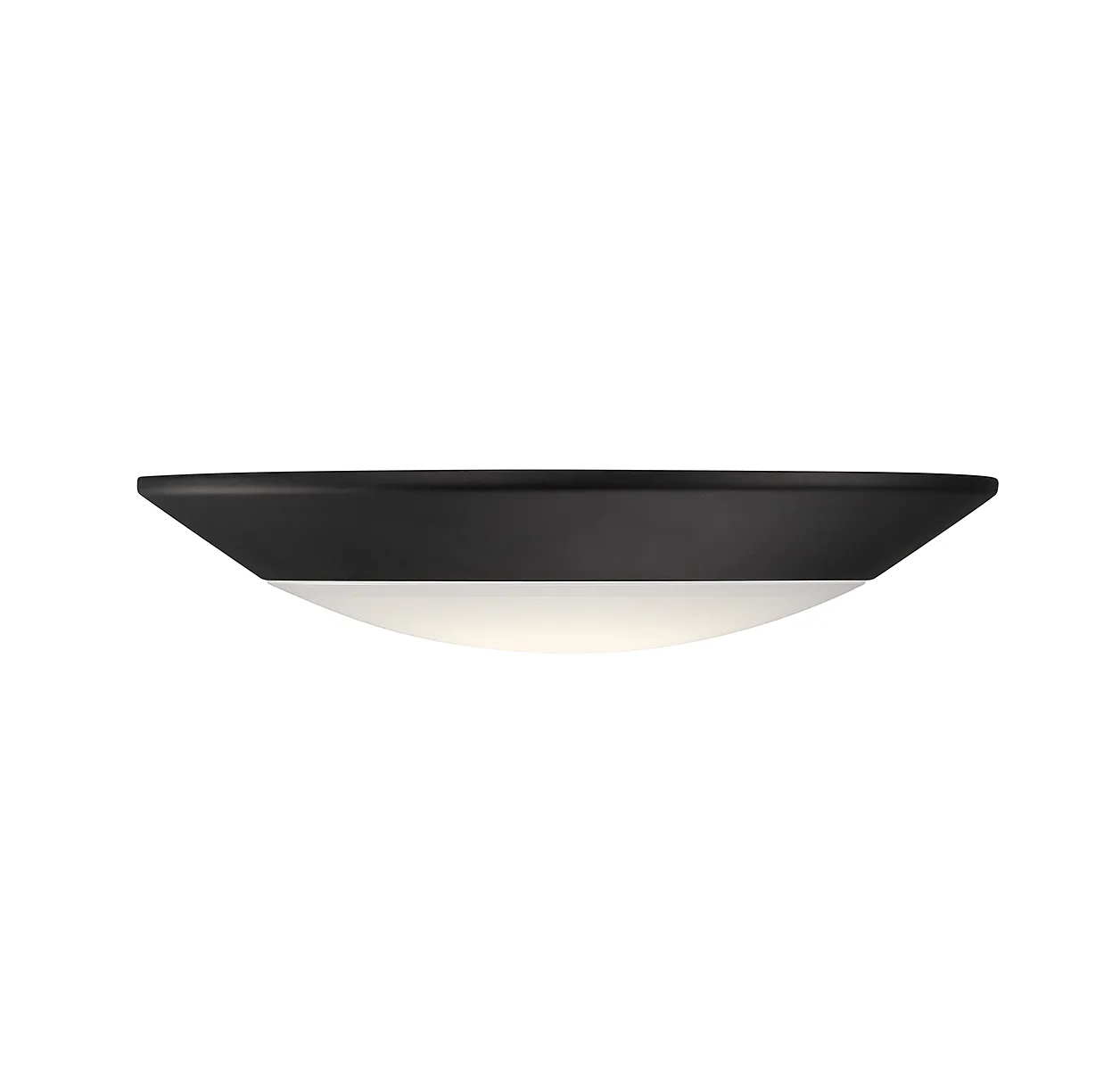 6" LED Disc Flush Mount in Black