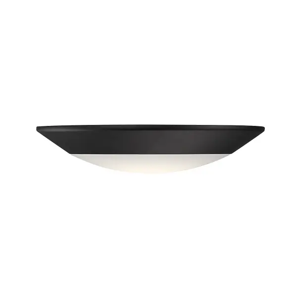 6" LED Disc Flush Mount in Black - Image 1