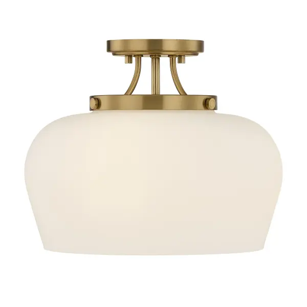 Octave 3-Light Ceiling Light in Warm Brass - Image 1