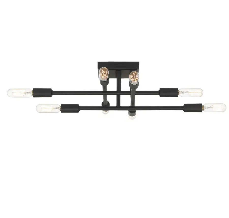 Lyrique 8-Light Ceiling Light in Matte Black - Image 5