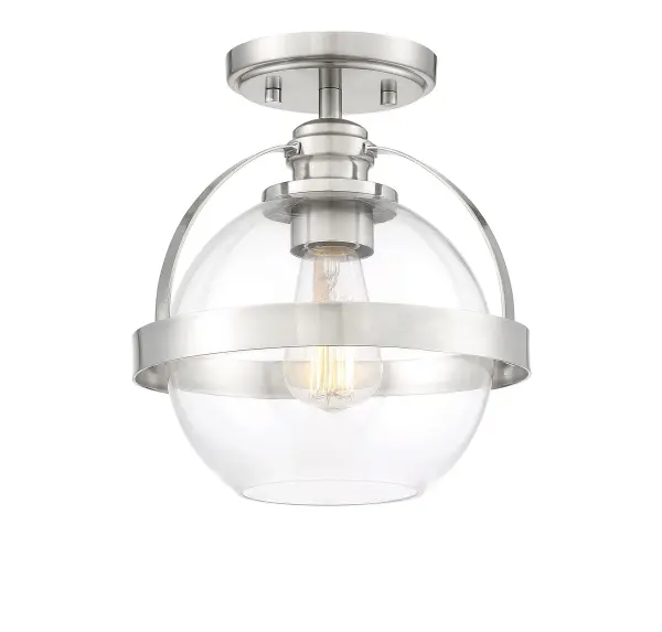 Pendleton 1-Light Ceiling Light in Satin Nickel - Image 2