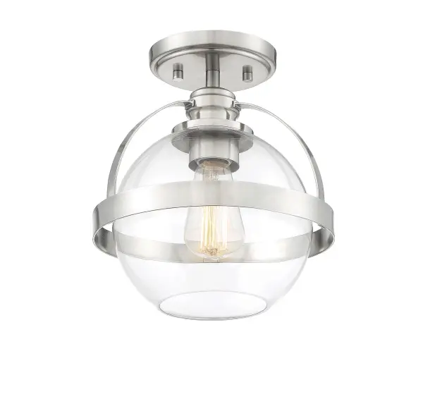 Pendleton 1-Light Ceiling Light in Satin Nickel - Image 3