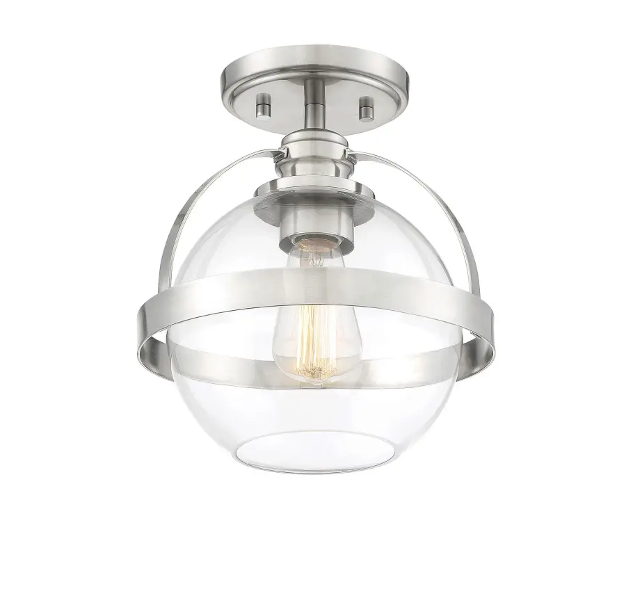 Pendleton 1-Light Ceiling Light in Satin Nickel - Image 4