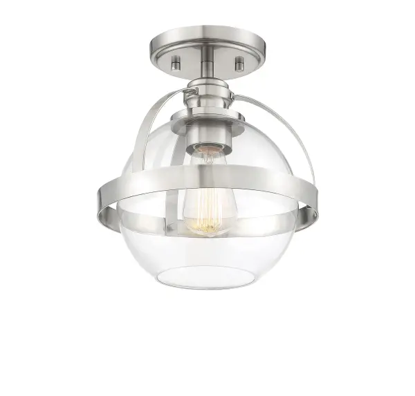 Pendleton 1-Light Ceiling Light in Satin Nickel - Image 6