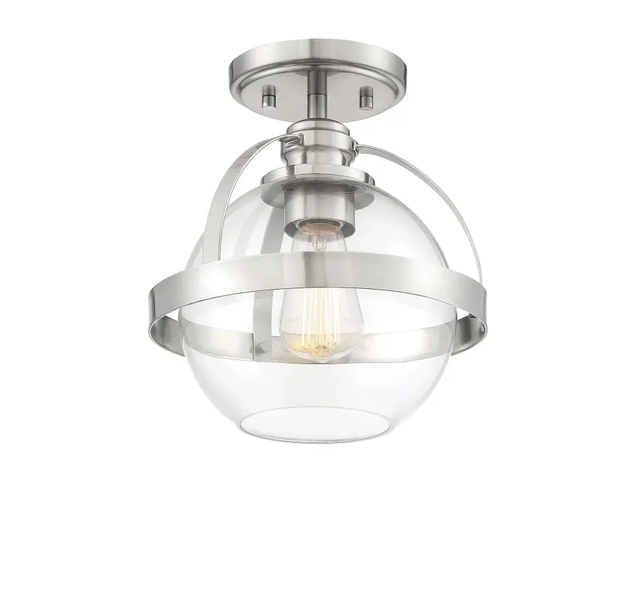 Pendleton 1-Light Ceiling Light in Satin Nickel - Image 6