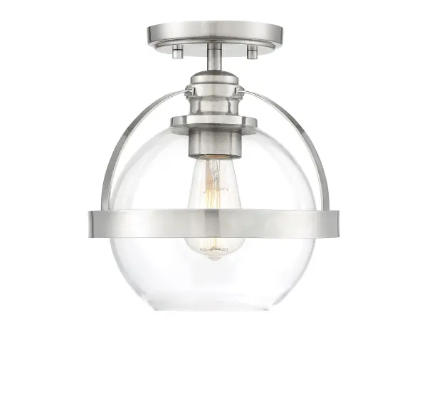 Pendleton 1-Light Ceiling Light in Satin Nickel - Image 8