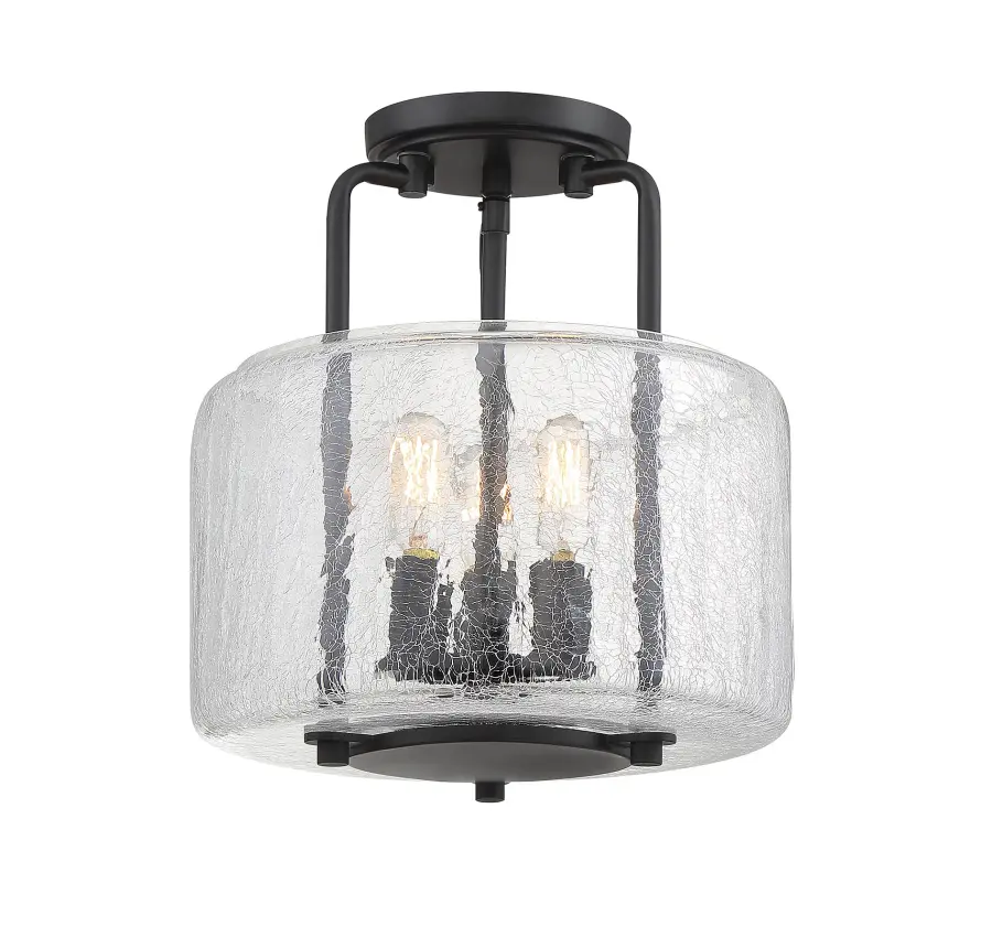Avalon 3-Light Ceiling Light in Black - Image 1