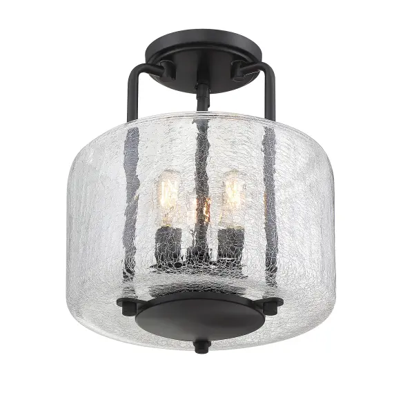 Avalon 3-Light Ceiling Light in Black - Image 2
