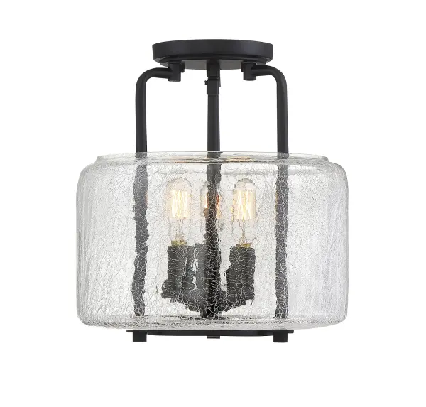 Avalon 3-Light Ceiling Light in Black - Image 4