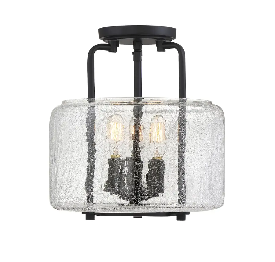 Avalon 3-Light Ceiling Light in Black - Image 4