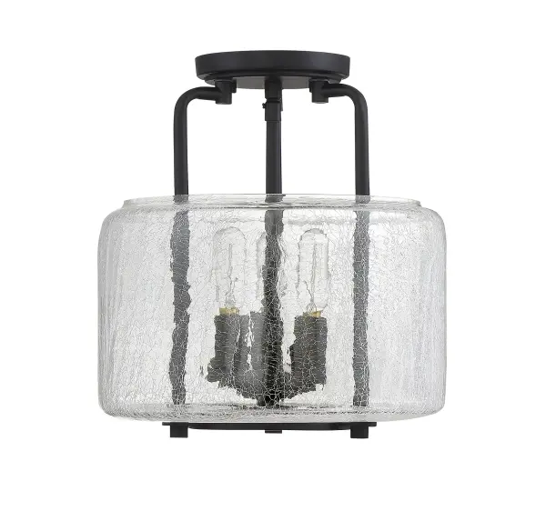 Avalon 3-Light Ceiling Light in Black - Image 5