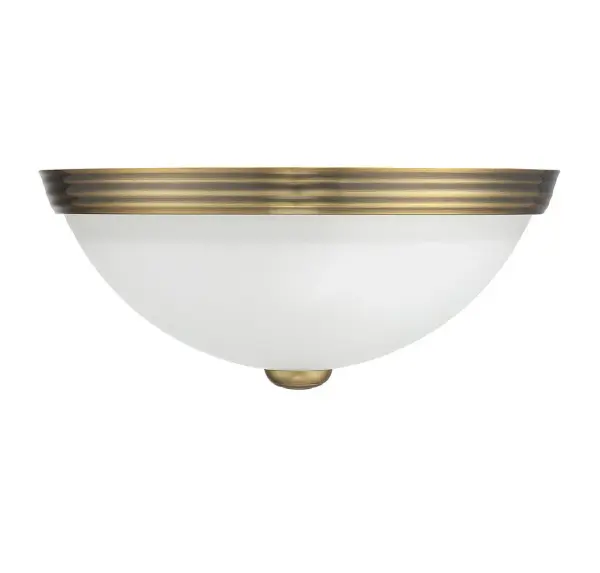 Savoy House Two Light Flush Mount in Warm Brass - Image 2