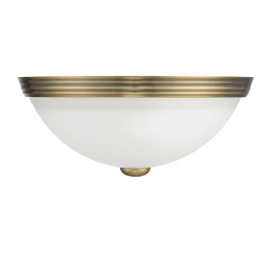 Savoy House Two Light Flush Mount in Warm Brass - Image 2