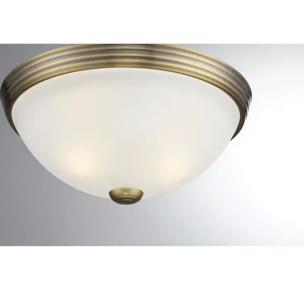 Savoy House Two Light Flush Mount in Warm Brass - Image 5