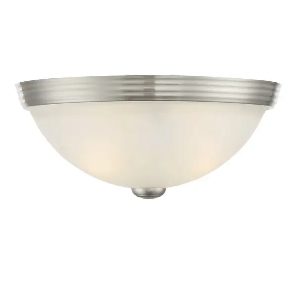 2-Light Ceiling Light in Satin Nickel - Image 1
