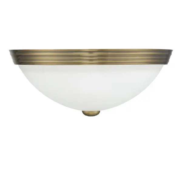 2-Light Ceiling Light in Warm Brass - Image 2