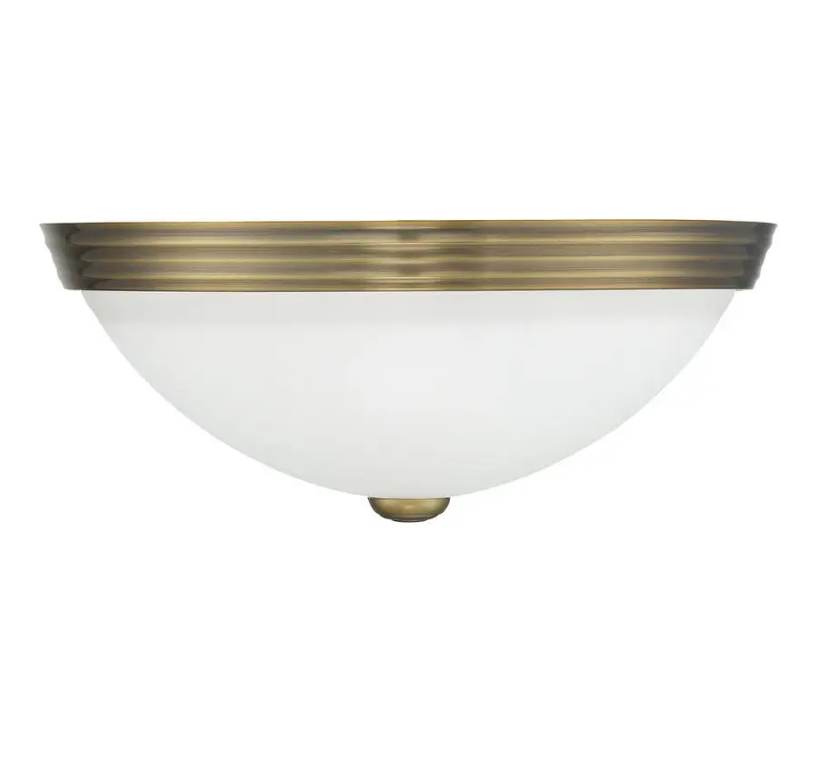 2-Light Ceiling Light in Warm Brass - Image 2