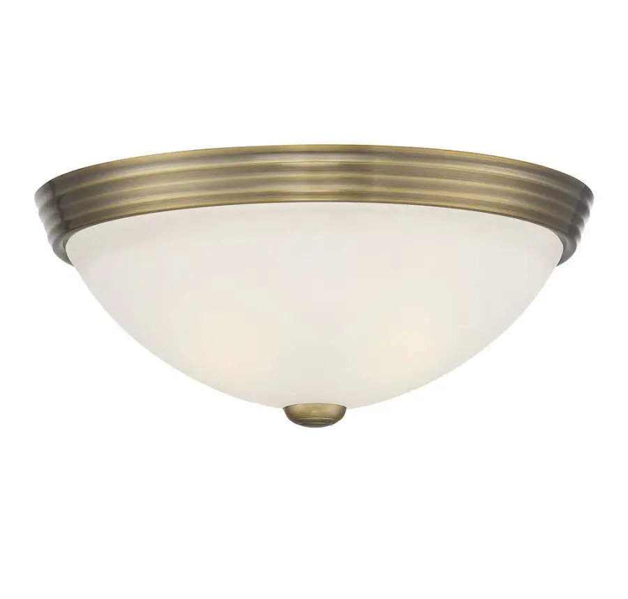 2-Light Ceiling Light in Warm Brass - Image 3