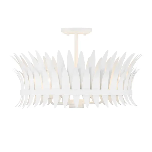 Ensley 4-Light Ceiling Light in Bisque White - Image 1