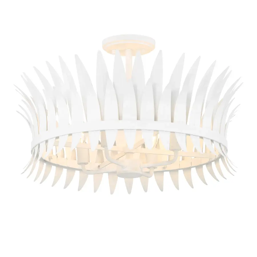 Ensley 4-Light Ceiling Light in Bisque White - Image 3