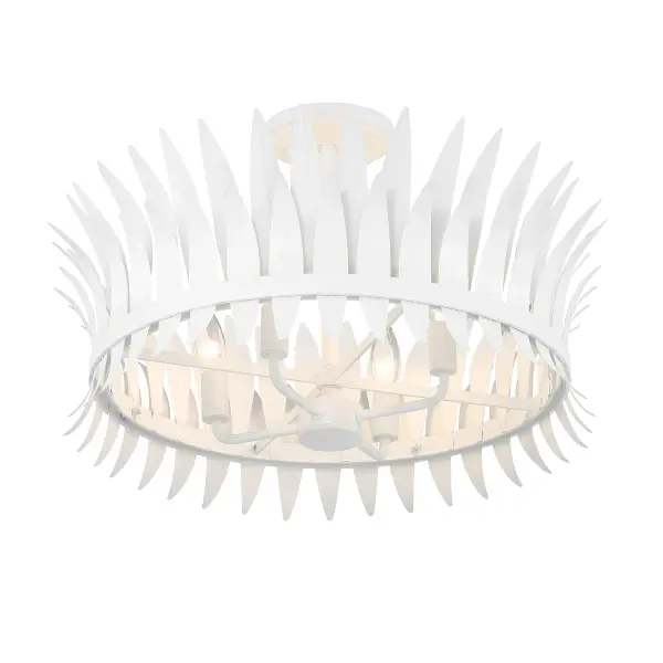Ensley 4-Light Ceiling Light in Bisque White - Image 4