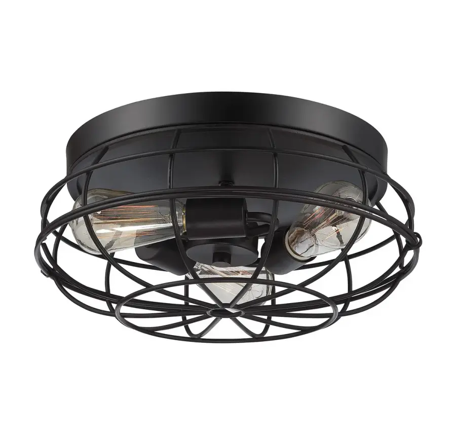 Scout 3-Light Flush Mount in English Bronze - Image 1