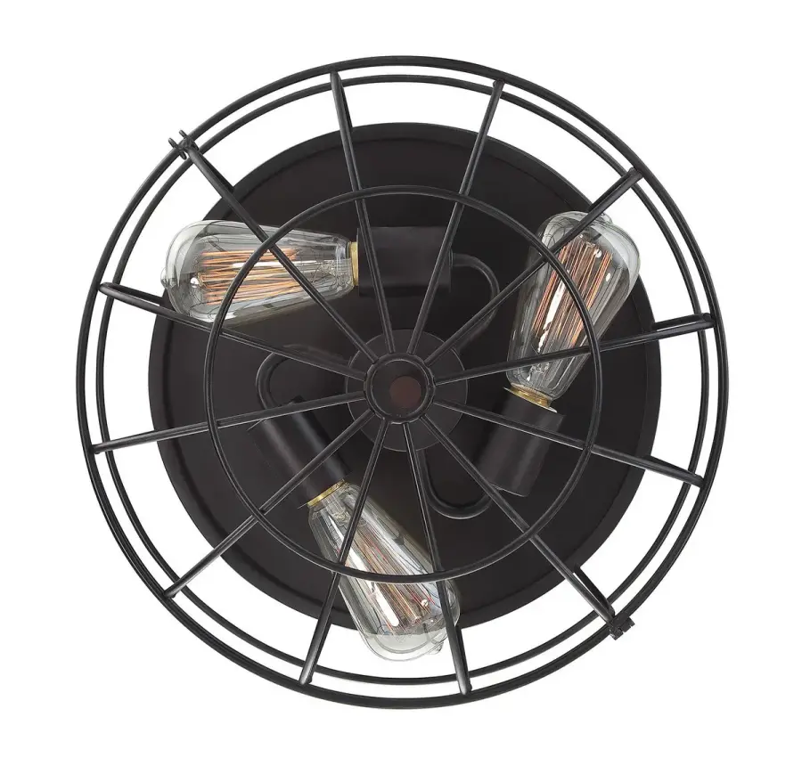 Scout 3-Light Flush Mount in English Bronze - Image 3