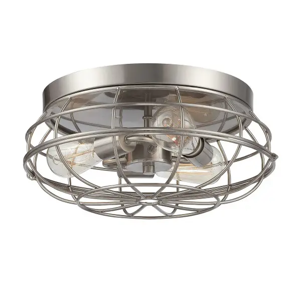 Scout 3-Light Ceiling Light in Satin Nickel - Image 1