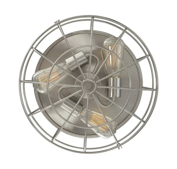 Scout 3-Light Ceiling Light in Satin Nickel - Image 2