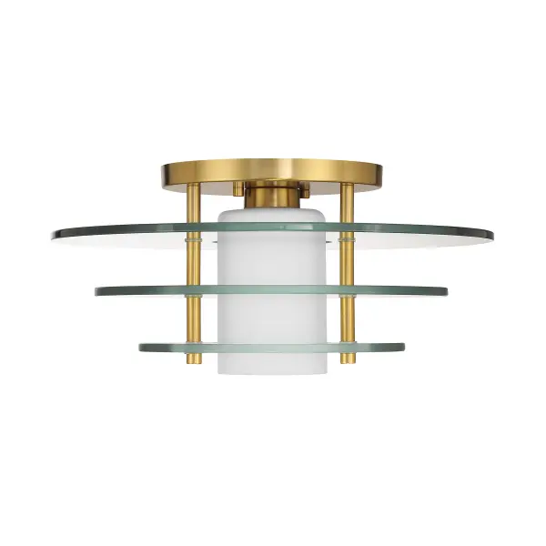 Newell 1-Light Ceiling Light in Warm Brass - Image 2
