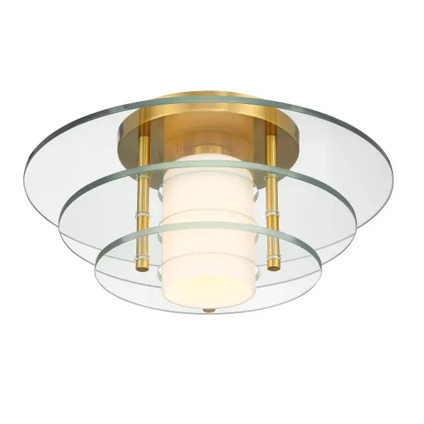 Newell 1-Light Ceiling Light in Warm Brass - Image 4