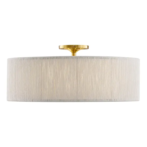 Maynard 4-Light Ceiling Light in Warm Brass - Image 1