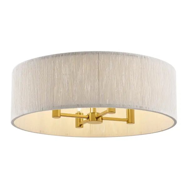 Maynard 4-Light Ceiling Light in Warm Brass - Image 4