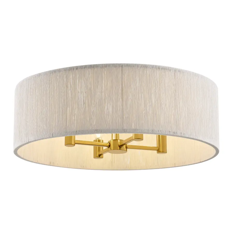 Maynard 4-Light Ceiling Light in Warm Brass - Image 4