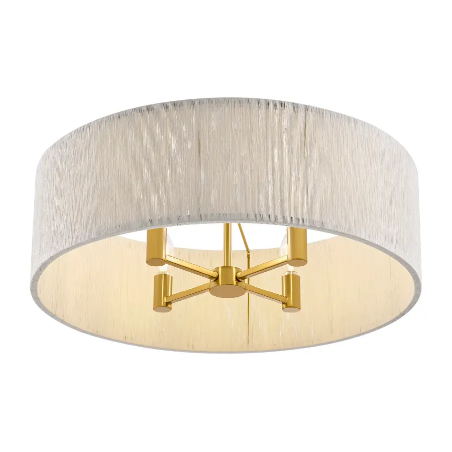 Maynard 4-Light Ceiling Light in Warm Brass - Image 5