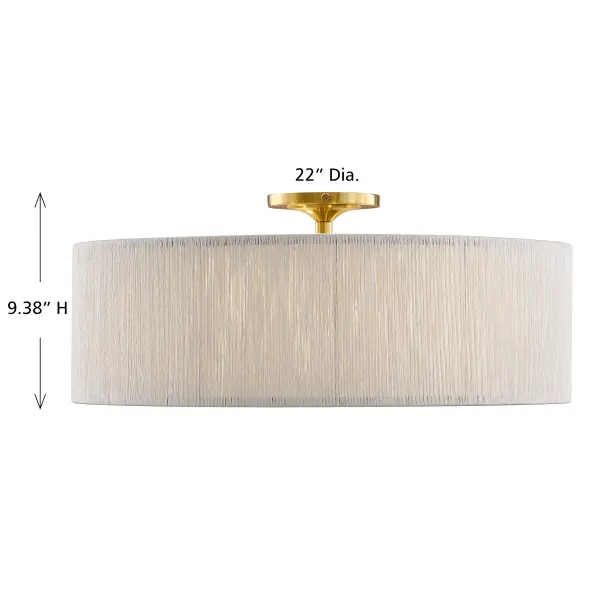 Maynard 4-Light Ceiling Light in Warm Brass - Image 6
