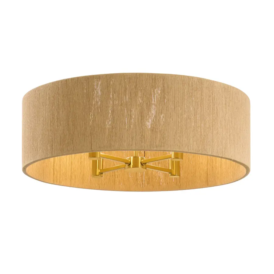 Maynard 4-Light Ceiling Light in Warm Brass - Image 3
