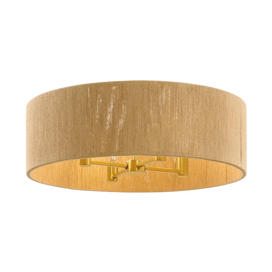 Maynard 4-Light Ceiling Light in Warm Brass - Image 4