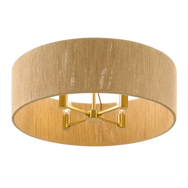 Maynard 4-Light Ceiling Light in Warm Brass - Image 5