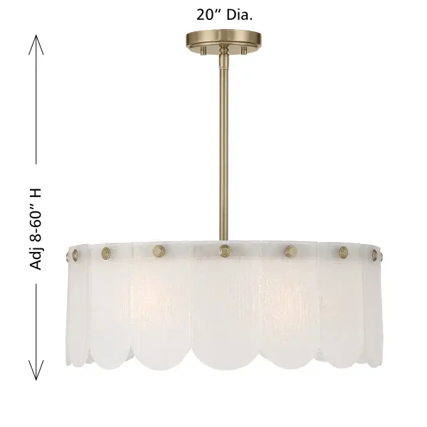 Ashton 4-Light Convertible in Noble Brass - Image 7