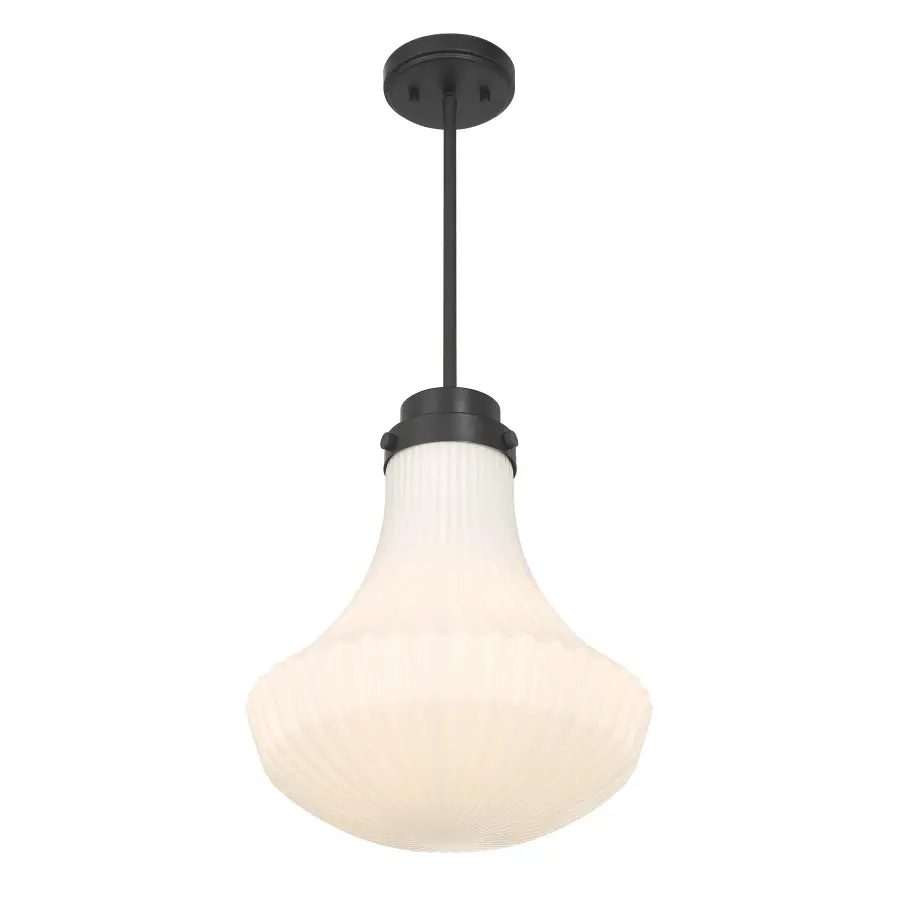 Bartlet 1-Light Pendant in Matte Black - Image 4