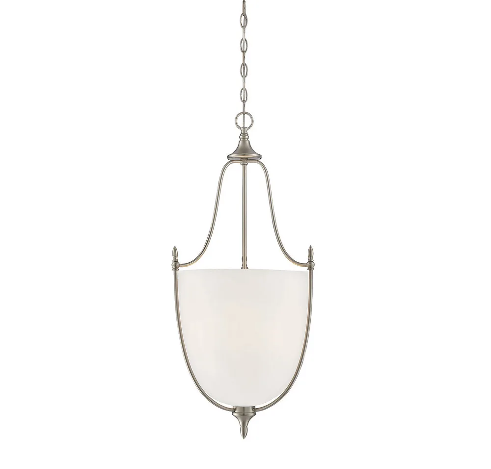 Herndon Three Light Pendant in Satin Nickel
