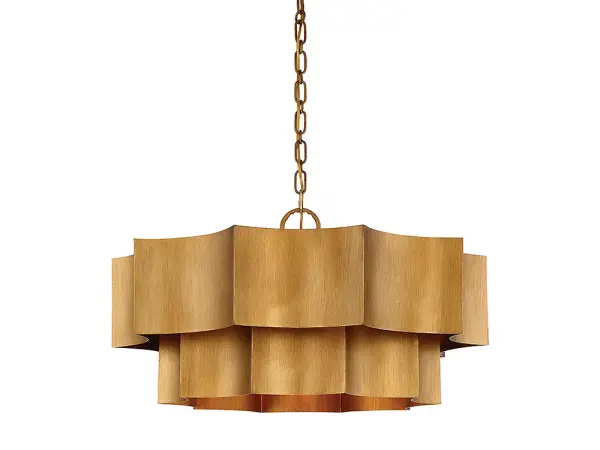 Shelby 6-Light Pendant in Gold Patina - Image 1