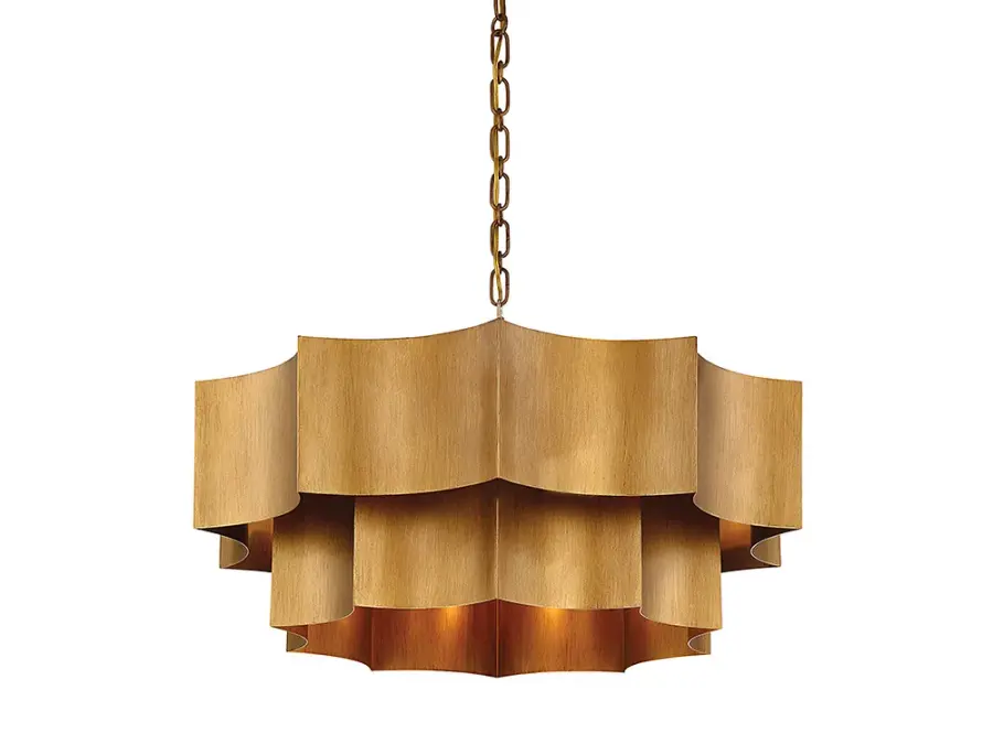 Shelby 6-Light Pendant in Gold Patina - Image 5