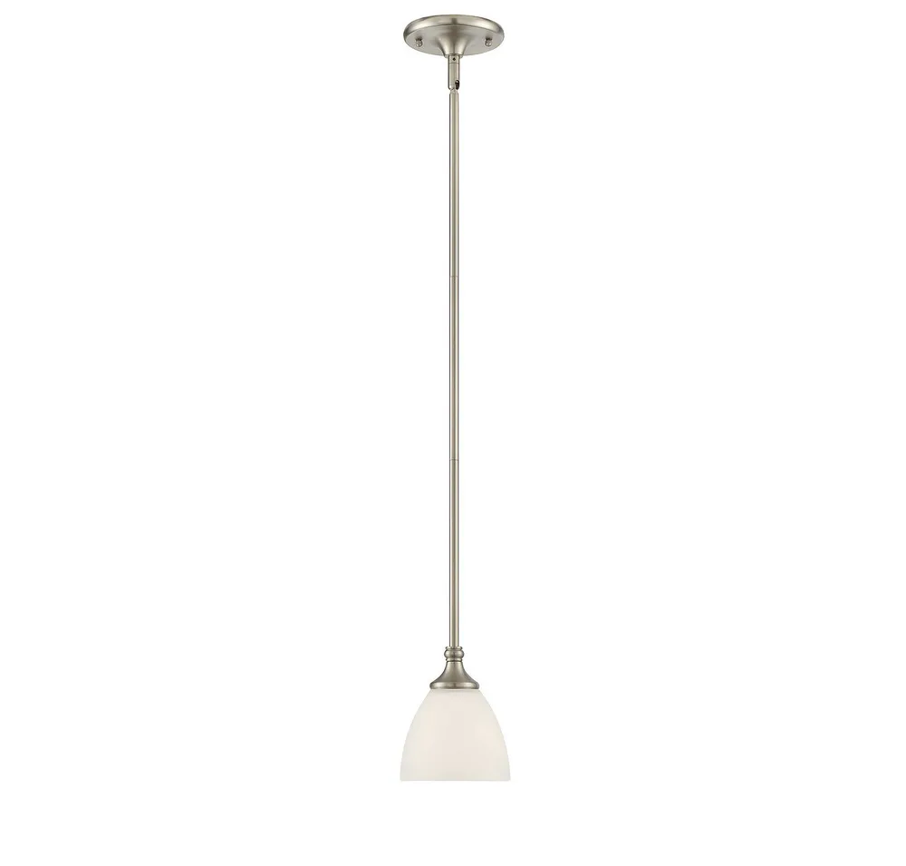 Herndon One Light Mini Pendant in Satin Nickel