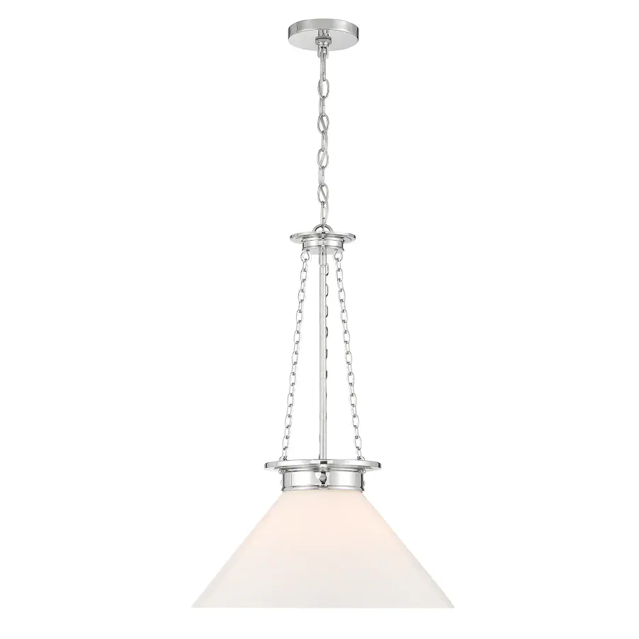 Myers One Light Pendant in Polished Nickel - Image 1