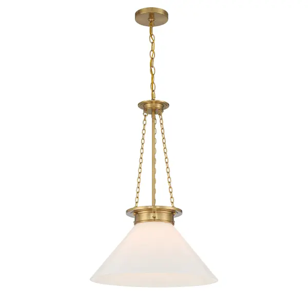 Myers One Light Pendant in Warm Brass - Image 3