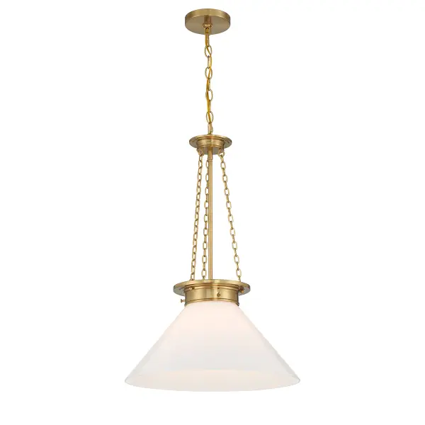 Myers One Light Pendant in Warm Brass - Image 5