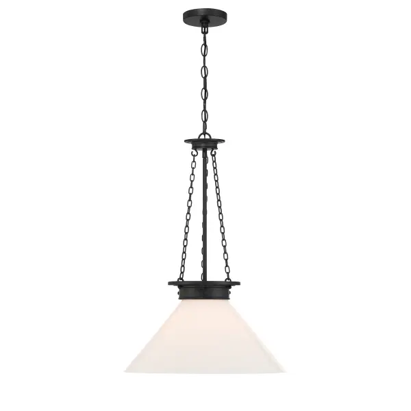 Myers 1-Light Pendant in Matte Black - Image 1